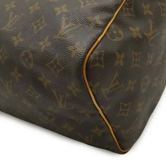 LOUIS VUITTON Authentic Brown Monogram Speedy 30 Boston Bag - Picture 4 of 10